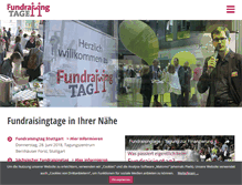 Tablet Screenshot of fundraisingtage.de